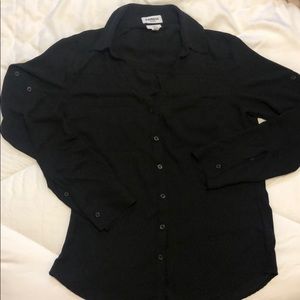 Express slim fit button down